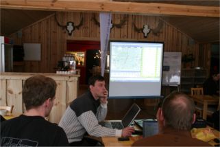 Peter visar datorprogram