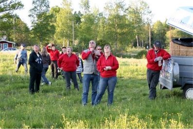 Alla tittar efter väderballongen