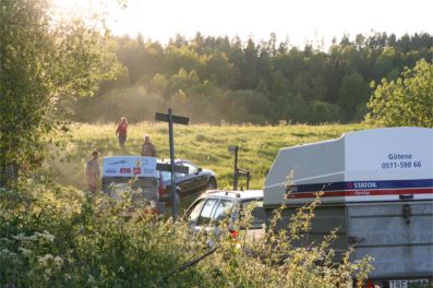 På väg upp till startplatsen
