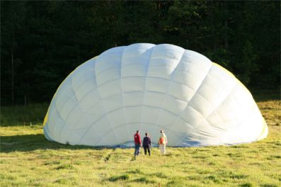 Ballongen fylls