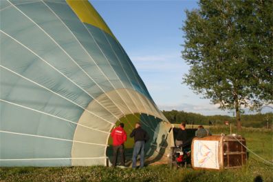 Ballongen fylls