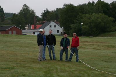 Folk vid kornlinan