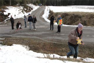 Målet är markerat.