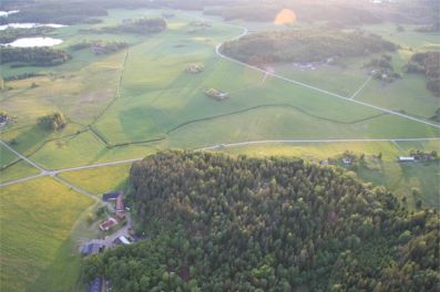 Landning planeras