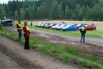 Parkeringen börjar fyllas
