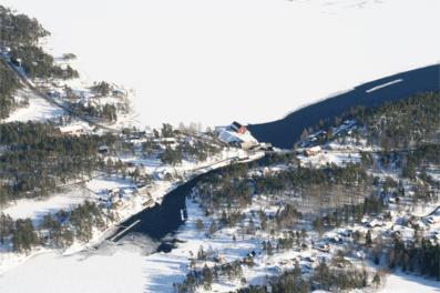 Ballongen närmar sig Lennartsfors