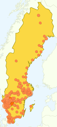 Karta över besökare
